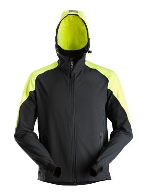 Snickers 8025 FlexiWork Neon Hoodie with Zip