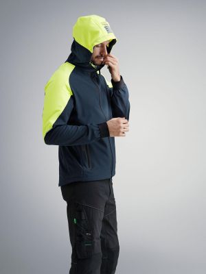 Snickers 8025 FlexiWork Neon Hoodie met RIts