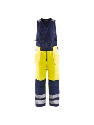 Winter Sleeveless Overalls, High Vis 8504 High Vis Geel/Marineblauw - Blåkläder