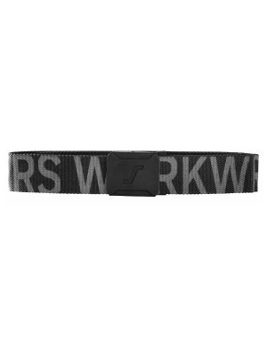 Snickers 9004 Logo Riem - Black/Steel Grey