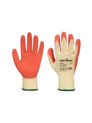 Portwest A100 Handschoenen Grip Latex Oranje 71workx Beide kanten