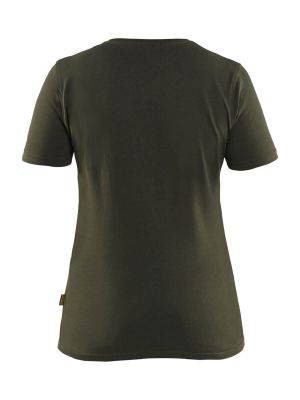 Blåkläder Werk T-Shirt 3D Logo Dames 3431 Donker Herfstgroen