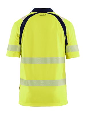 Blåkläder Werkpolo UV High Vis 3595 Geel Navy