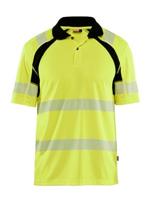 Blåkläder Werkpolo UV High Vis 3595 High Vis Geel Zwart 3399 71workx Voor