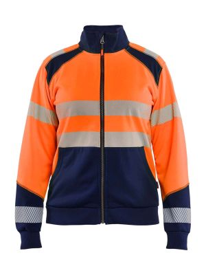 Blåkläder Werkvest High Vis Dames 3508 High Vis Oranje Marine 5389 71workx Voor