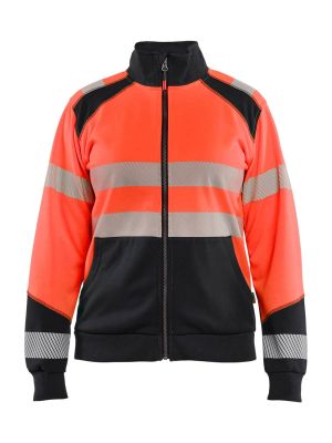 Blåkläder Werkvest High Vis Dames 3508 High Vis Rood Zwart 5599 71workx Voor