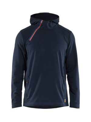 Blåkläder 3594 Werk Hoodie Schuine Rits Vochtafvoerend 8600 Donker Marineblauw 71workx Voor