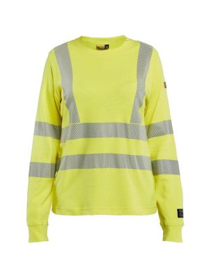 Blåkläder Werk T-shirt Met Lange Mouwen Multinorm Dames 346917613300 High Vis Geel voor