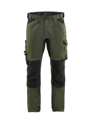 Blåkläder Werkbroek 2-weg Stretch 71workx 175118324298 Donker herfstgroen zwart voor