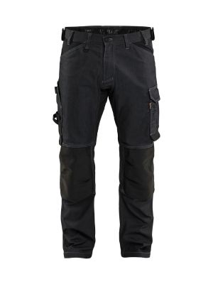 Blåkläder Werkbroek Denim Stretch 1751 9900 Zwart 71workx Voor