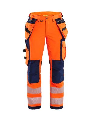 Blåkläder Werkbroek High Vis Stretch Dames 719716425389 High Vis Oranje Marineblauw 71workx voor