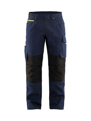 Blåkläder Werkbroek Service Stretch 149513308633 Blauw Geel 71workx voor