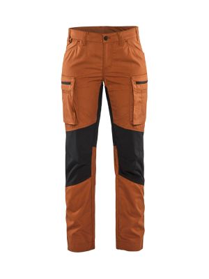 Blåkläder Werkbroek Service Stretch Dames 7159715918454099 Roest Zwart 71workx voor