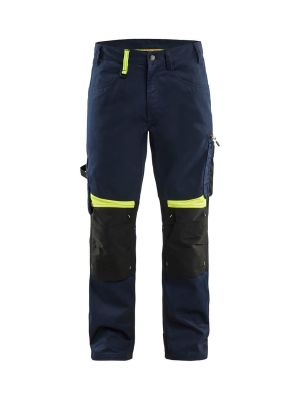 Blåkläder Werkbroek Zonder Spijkerzakken 155618608633 Blauw Geel 71workx voor