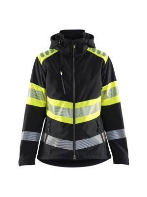 Blåkläder Werkjas Softshell High Vis Dames 440425139933 Zwart High Vis Geel 71workx voor