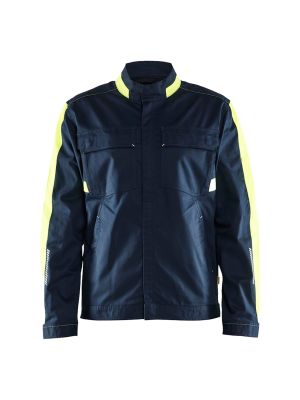 Blåkläder Werkjas Stretch 4444 71Workx Navy Geel 444418328633 voor