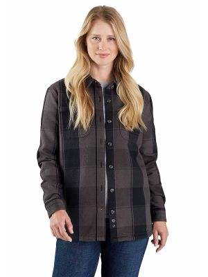 Carhartt 106450 Dames Werkoverhemd Flanel - N04 Zwart - XS