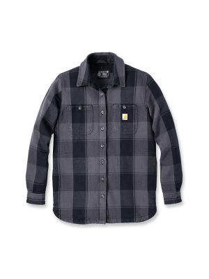 Carhartt 106450 Dames Werkoverhemd Flanel Zwart N04 XS 71workx Voor