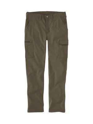 Carhartt 107329 Werkbroek Force Ripstop Cargo Burnished Logs GN6 71workx Voor