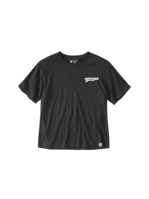 Carhartt 107387 Dames Werk T-shirt Korte Mouw Penant  Black N04 71workx Voor