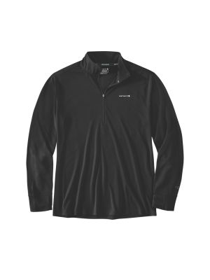 Carhartt Force werk T-shirt lange mouw Half Zip 107662 N04 Black 71workx Voor