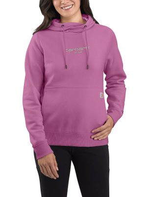 Carhartt Hoodie Force Graphic Logo Dames 105573 - Roze