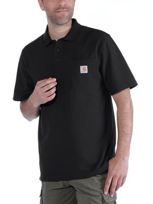 Carhartt K570 Werkpolo met Borstzak - Zwart - S