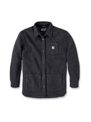 Carhartt Overhemd Jack Fleece Dames 105988 71workx Black Heather 013 voor