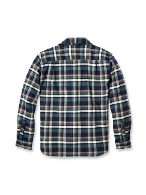 Carhartt Overhemd Stretch Flanel Ruit 106352 - Navy