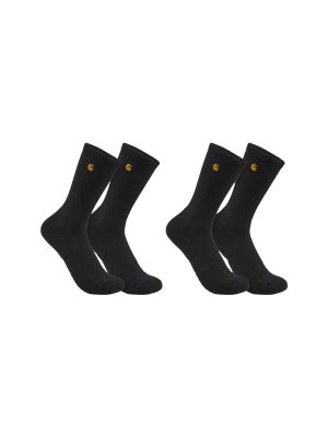 Carhartt SC2252M Werksokken Force MW Crew 2-pak Black 001 71workx Voor
