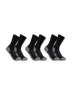 Carhartt SC4223M Werksokken Force Crew Midweight 3-pak Black BLK 71workx set