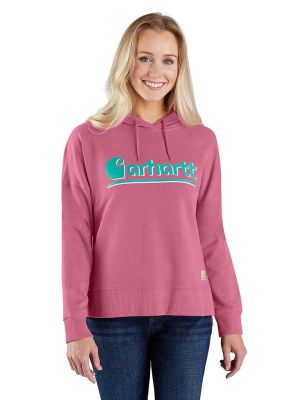 Carhartt Werk Hoodie Logo Graphic Dames 106918 - Roze