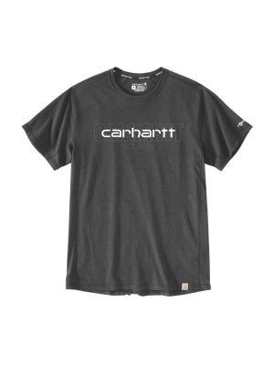 Carhartt Werk T-shirt Force Logo Graphic 106653 Carbon Heather CRH 71workx voor