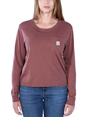 Carhartt Werk T-shirt Lange Mouw Dames 106121 - Sable