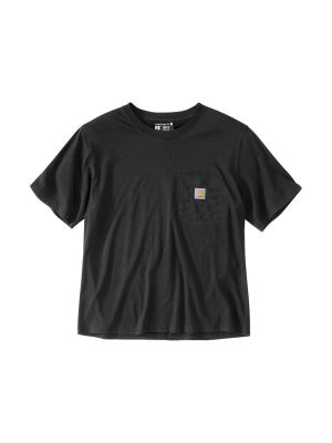 Carhartt Werk T-shirt Lichtgewicht 106122 Dames 71workx Black N04 voor