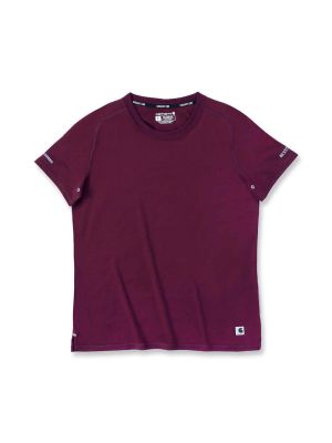 Carhartt Werk T-shirt Lichtgewicht Dames 105849 Bordeaux R73 71workx voor