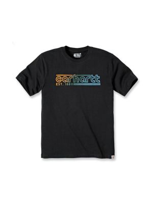Carhartt Werk T-shirt Logo Graphic 106538 71workx Black N04 voor