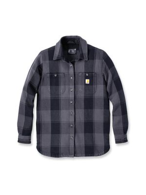 Carhartt Werkoverhemd Flanel Ruit 106450 Dames Black N04 71workx voor