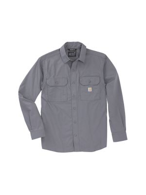 Carhartt werkoverhemd Glenwood Ripstop 107685 STL Steel 71workx Voor