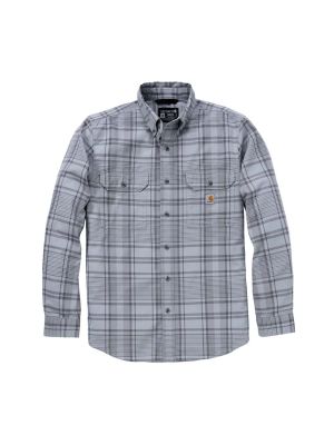 Carhartt werkoverhemd Loose Fit Plaid 107012 030 Asphalt Shadow 71workx Voor