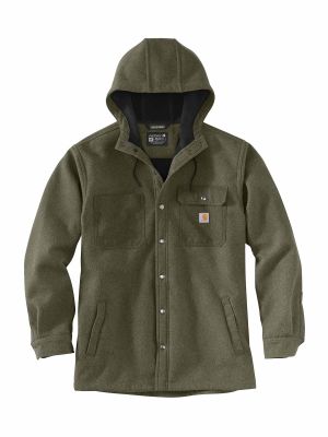 Carhartt 105022 Wind &amp; Rain Bonded Shirt Jack-Basil Heather G73-S