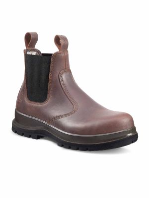 F702919 Hoge Werkschoen S3 Chelsea Carter Waterdicht Carhartt 71workx Dark Brown 201 voor