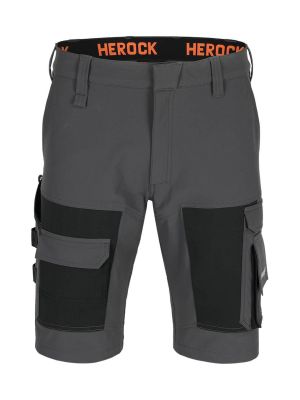 Herock Floki Korte Werkbroek Bermuda 23MBM2301AN Antraciet  Zwart 71workx voor