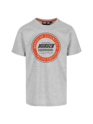 Herock Race werk T-shirt korte mouwen licht heather grijs voor