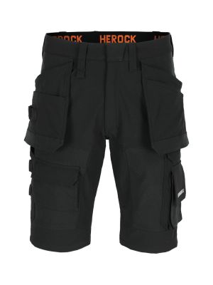 Herock Spoki Korte Werkbroek Bermuda Holsterzakken 23MBM2302BK Zwart 71workx voor