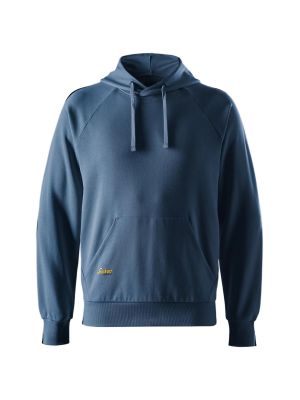 Snickers 2011 Werk Hoodie Terry Logo 2011 Stone Blue 4700 71workx Voor