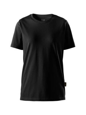 Snickers 2557 Dames Klassiek Werk T-shirt Biologisch 2557 Black 0400 71workx Voor