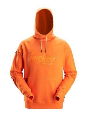 Snickers 2894 Werk Hoodie Logo 71workx Warm Orange 4100 voor