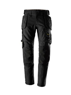 Snickers 6244 AllroundWork werkbroek Canvas Holsterzakken 0404 Black / Black 71workx Voor