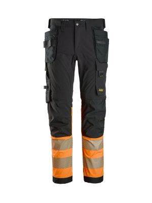 Snickers Werkbroek High Vis 4-weg Stretch 6231 0455 71workx Voor